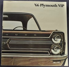 1966 Plymouth VIP Catalog Sales Brochure Hardtop Sedan Excellent Original 66 picture