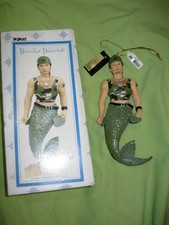 RARE 2006 December Diamonds #55-90418 Mermaid SARGE Army MERMAN ORNAMENT w/Box picture