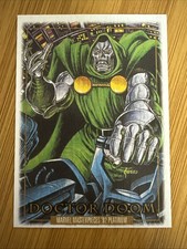 2024 Upper Deck Marvel Masterpieces '92 Platinum -  #26 Doctor Doom - Wood picture