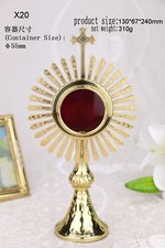 + Nice Brass ornate Monstrance Reliquary for church or home X20 picture