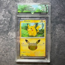 Pikachu 023/128 2026 Pokemon 30th Celebration GetGraded 10 Art Label picture