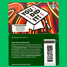 2023 STARBUCKS YOU DID IT Graduation Commencement Gift Card New #6216 picture