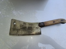 VINTAGE FOSTER BROS. MEAT CLEAVER STAMPED SECOND 7