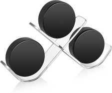 Hockey Puck Holder Pucks Display Holders Stand 3 Holder, White  picture