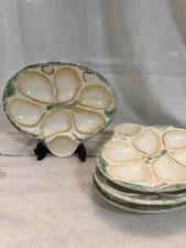 Vintage VIETRI Italian Seashell Oyster Plate | Made in Italy Seafood Platter picture