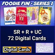 Topps Disney Collect Foodie Fun SR+R+UC 72 Cards picture