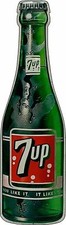 SEVEN UP 7 UP SODA POP BOTTLE 20