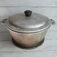 Vintage Guardian Service Ware Hammered Aluminum Round Pot w Lid picture