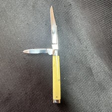 Vintage Case “XX” Tested Yellow Synthetic Pen Knife. 1920-1940 Pre WWII Amazing picture