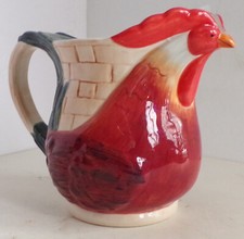 Ceramic CCBC Chicken Rooster Pitcher 6.5