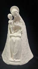 Hummel Flower Madonna Child Virgin Mary Jesus 10/1 Germany Full Bee TKM-2 Goebel picture