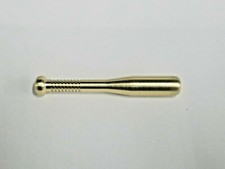 ONE SOLID BRASS ONE HITTER PIPE* BASEBALL BAT DESIGN*MADE IN THE USA*  QUALITY picture