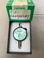 🇺🇸Federal C21 Dial Indicator Gauge .001 W/Box Machinist Tool Gage🇺🇸 picture