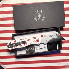 Kizer Uti BEAR 2 Utility Pocketknife SK5 Plain Manual Clutch Lock G10 W/R picture