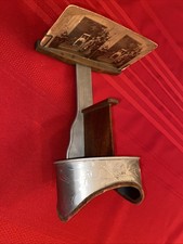 Antique “The Perfecscope” Stereoviewer 1895 Decorative Metal Velvet Trim 1 Card picture