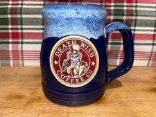 DEATH WISH COFFEE TANKARD Deneen Pottery UNCLE SAM  7-14-2015 1529/2000 picture