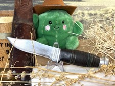 pre-WWII CATTARAUGUS Stacked Leather Handle 8.5