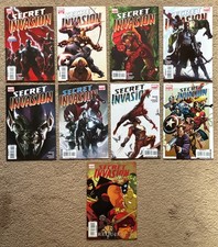 2008 Marvel Secret Invasion Complete Set 1-8 and Requiem 9 comics 1st prints picture