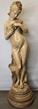 Vintage Marwal USA Sculpture “Girl with Bird” by Hip Moreau – 28” Tall 11 Pounds picture