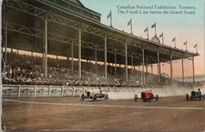 LITHO Toronto Ontario Canadian National Exhibition Auto Race & Grandstand 1920s picture