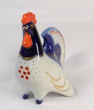 Vintage Porcelain figurine rooster Soviet retro USSR CCCP LFZ Lomonosov factory picture