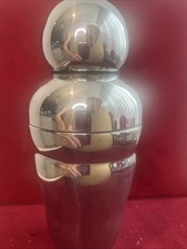 Vintage CROMARGAN WMF Stainless Steel Cocktail Shaker Germany MCM Mid-Century picture