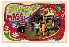 MA Massachusetts Provincetown Commercial Street Schaefer Beer  Fridge Magnet picture