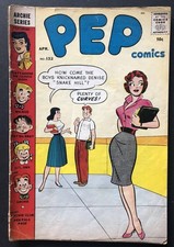 Pep Comics #132 VG+ KEY INNUENDO -ARCHIE COMICS - April 1959- picture