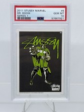 2011 Stussy x Marvel Comics Series 1 Doctor Doom #06 PSA 10 Avengers picture