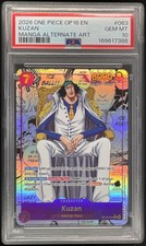 2026 One Piece The Time of Battle Manga Art #OP16-063 Kuzan SSP PSA 10 picture