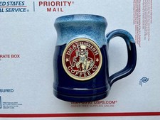 DEATH WISH COFFEE UNCLE SAM MUG DENEEN POTTERY TANKARD JULY 4TH INDEPENDENCE DAY picture