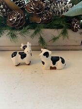 Cracker Barrel Mini Dairy Cattle Salt And Pepper Shakers Set picture