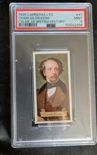 1935 Carreras #47 Charles DICKENS PSA 9 Celebrities of British History One ^ picture