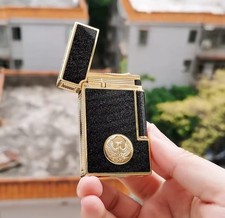 Luxury Retro  Cigarette  Bright Ping Sound  Gas Memorial DP Engraving Lighter picture