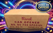 Vintage Rival Can-O-Mat OC 744 165 Special Mount Can Opener New Rare Box NOS picture