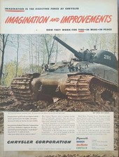 1945 WW2 US Army Grouser Extra Wide Tracks On Tank, Chrysler Corporation picture