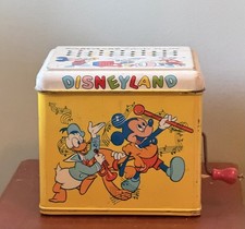 Vintage Disneyland Melody Player- Tin Toy -Chein- Won’t Play- Mickey Mouse picture