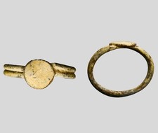 Ancient Near East Magic Ring Levantine Bronze Ritual Ring Sacral Band 500BC picture
