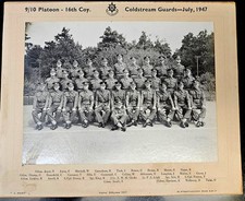  Vintage Original Photograph: 9/10 Platoon, 16th Company, Coldstream Guards 1947 picture
