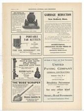 1909 Jos. Honhorst Co.. of Cincinnati, OhiO Ad: Portable Tar Kettles for Paving picture