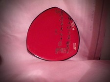 Vtg Baum Bros Triangular Plates Kafuh Black Characters red plates set of 4 picture