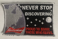 Budweiser 'Proud to Serve Those Who Serve' Embroidered Sew On Patch 3.5