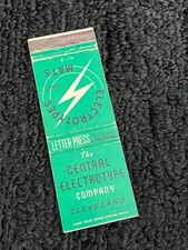 Vintage Ohio Matchbook “THE CENTRAL ELECTROTYPE CO” Cleveland picture