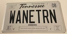WANETRN Vanity License Plate Wayne Train Wayne Hancock King Of Juke Joint Swing picture