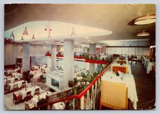 1960 Lisbon Portugal Restaurant Solmar Mid-Century Modern Interior Postcard picture