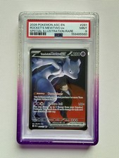 Pokemon Team Rocket's Mewtwo ex 281/217 Ascended Heroes Illustration Rare PSA 9 picture
