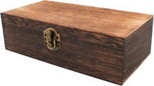 Wood Storage Box with Lid Solid Wood Container Box Decorative Table Large picture