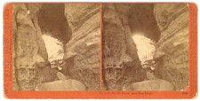 SAN DIEGO STEREOVIEW - La Jolla Coast Rock Formations - CE Watkins 1870s picture