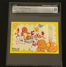 1999 Charmander & Friends Pokémon Postcards Korean Aniland CGC 10 picture