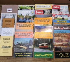 RARE Antique Vintage LOCOMOTIVE RAILROAD Train Magazines Lot Of 20 • VG/LN picture